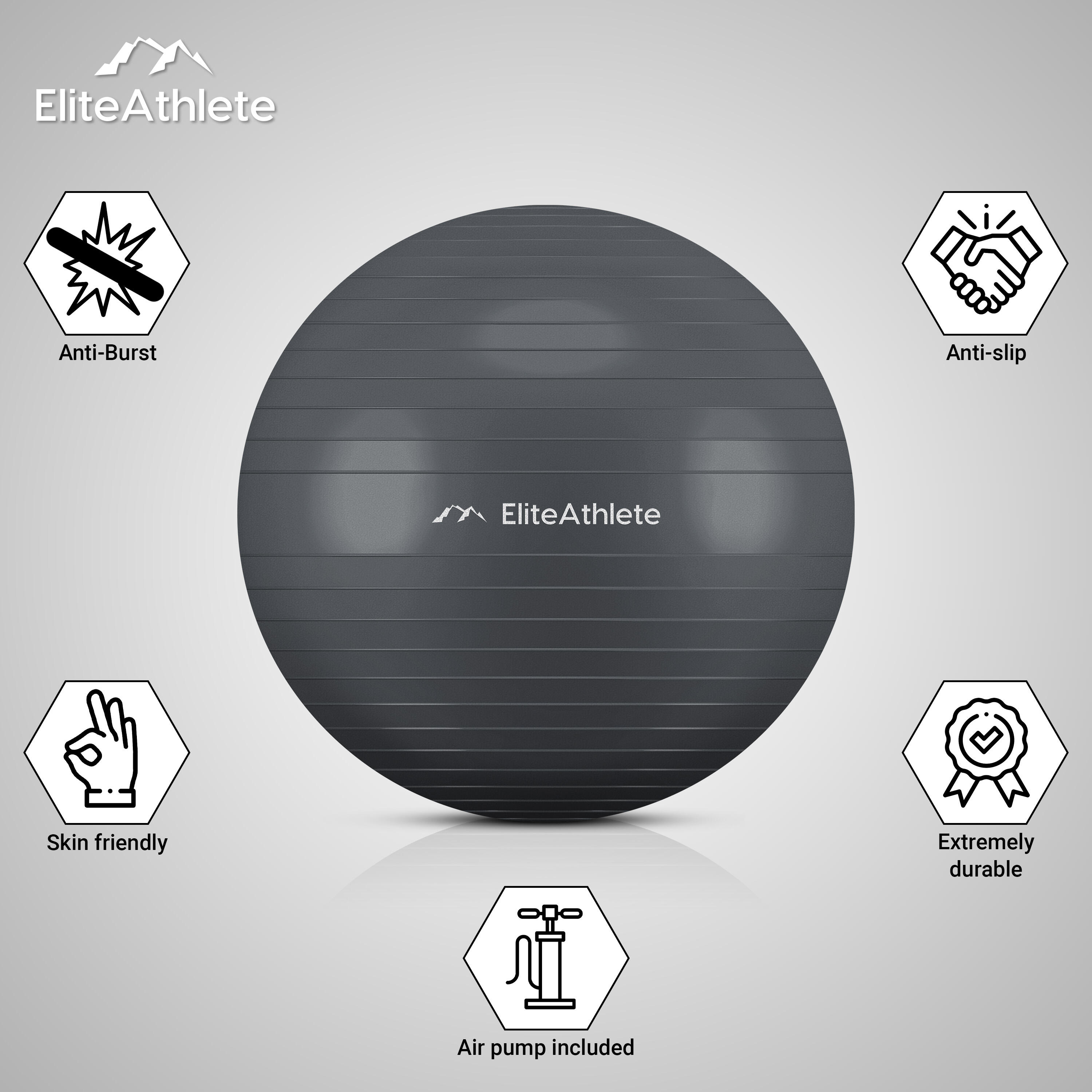 EliteAthlete Gymnastikball Sitzball Büro ergonomisch mit Anti Burst