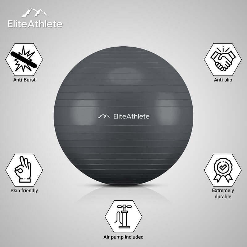 EliteAthlete® Gymnastikball - Sitzball - 75cm