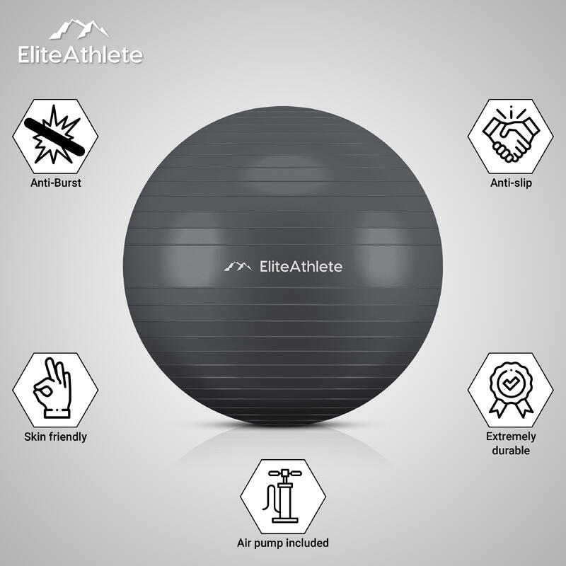 EliteAthlete® Gymnastikball - Sitzball - 85cm