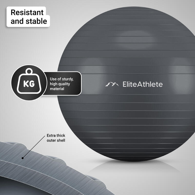 EliteAthlete® Gymnastikball - Sitzball - 85cm