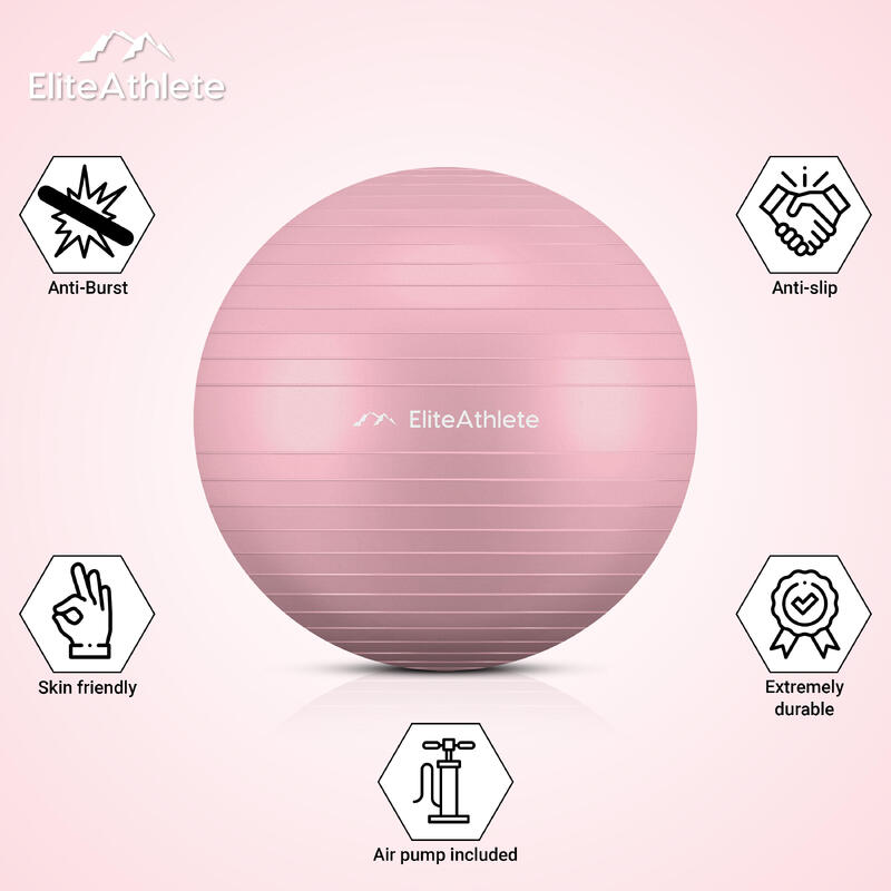 EliteAthlete® Gymnastikball - Sitzball - 75cm