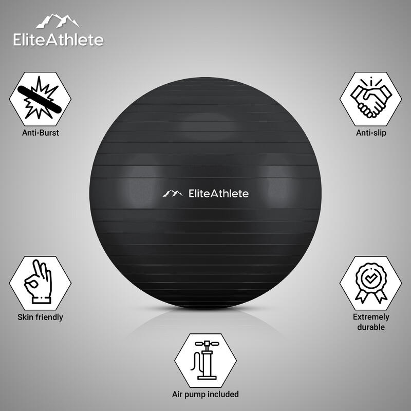 EliteAthlete® Gymnastikball - Sitzball - 85cm