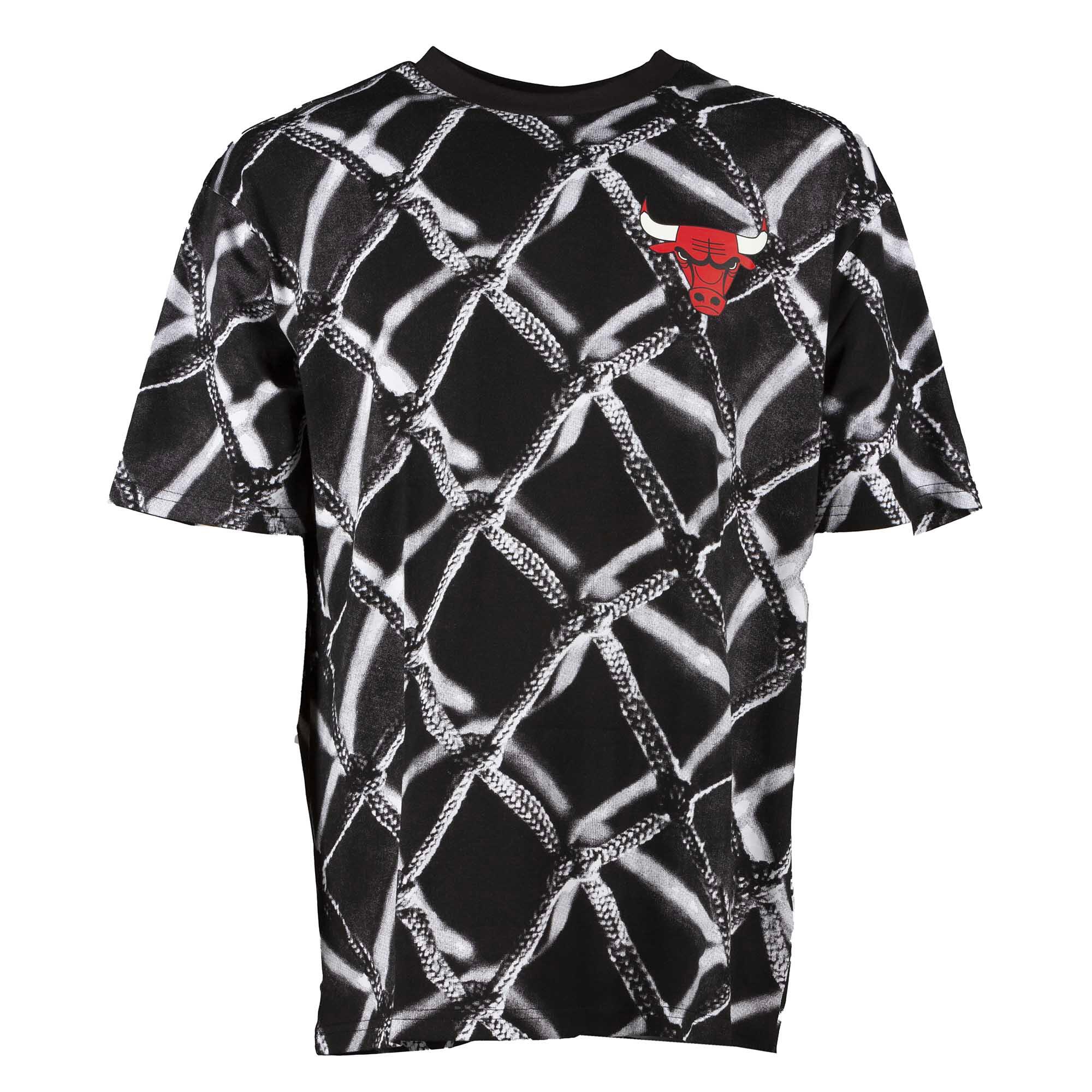 T-Shirt New Era Nba Aop Os Tee Chibul Blkwhi Adulte 1/3