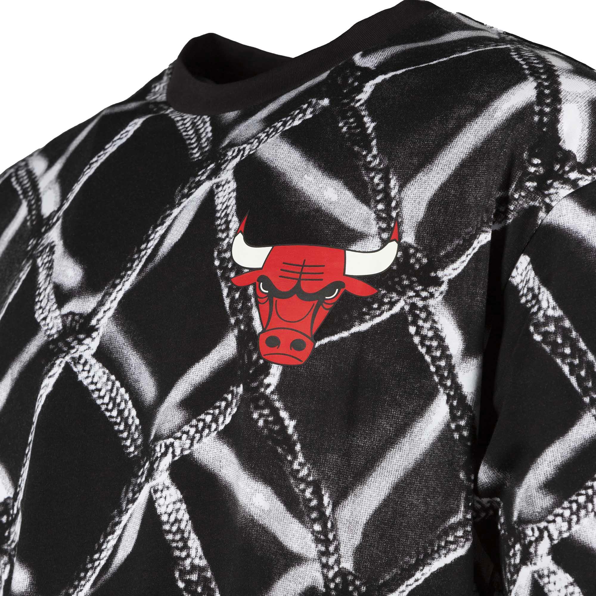 T-Shirt New Era Nba Aop Os Tee Chibul Blkwhi Adulte 3/3