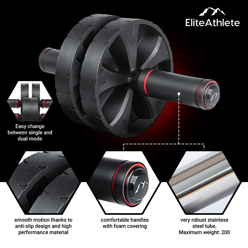 EliteAthlete® Bauchtrainer - Bauchmuskeltrainer - Bauchroller