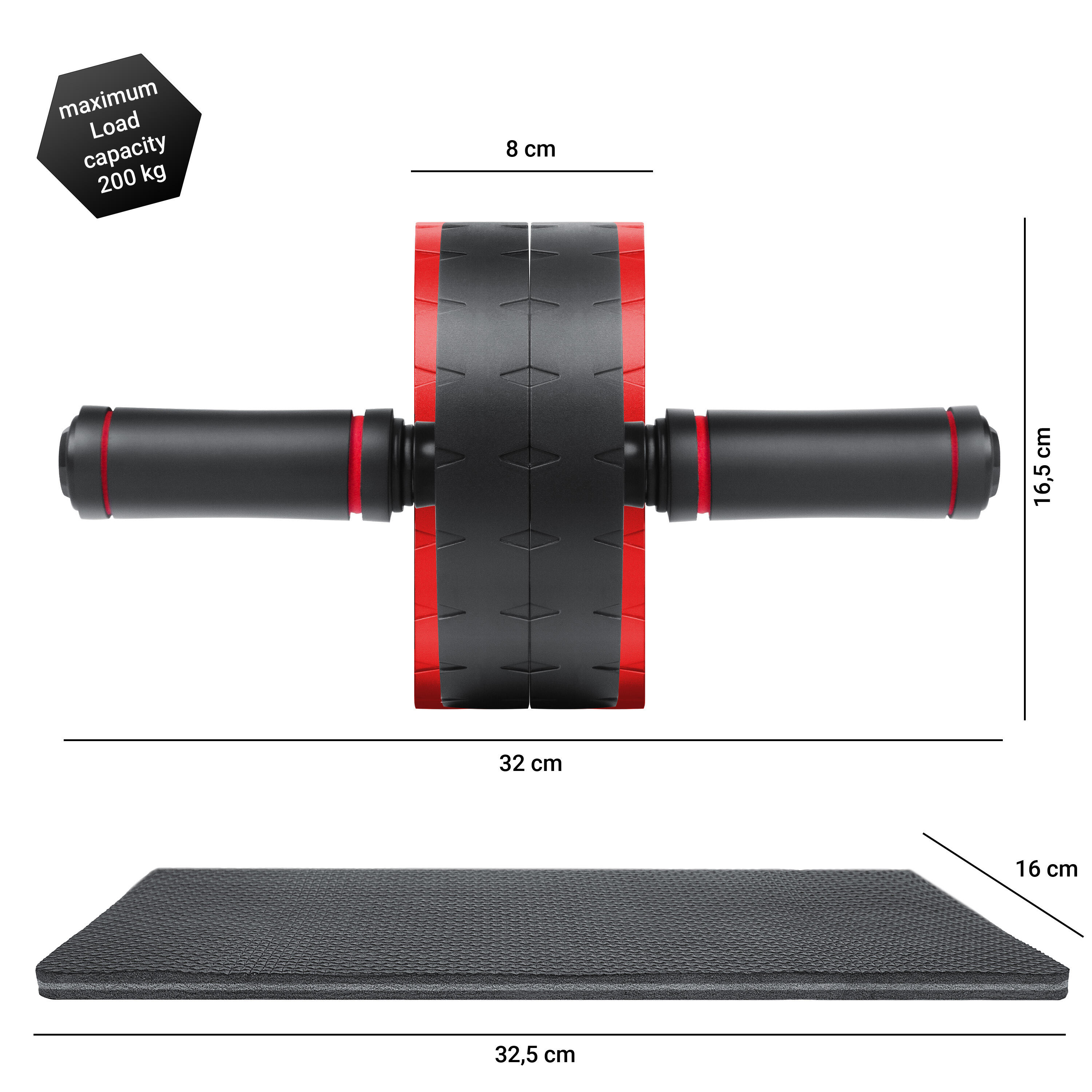 EliteAthlete® Buiktrainer - Roulette Abdominaux - AB Wheel - Rouleau Abdo 6/7