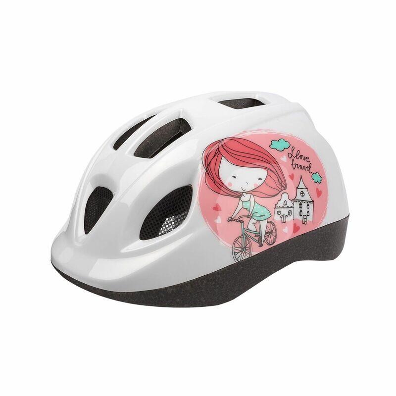 Casco da ciclismo per bambini Principessa Bianco