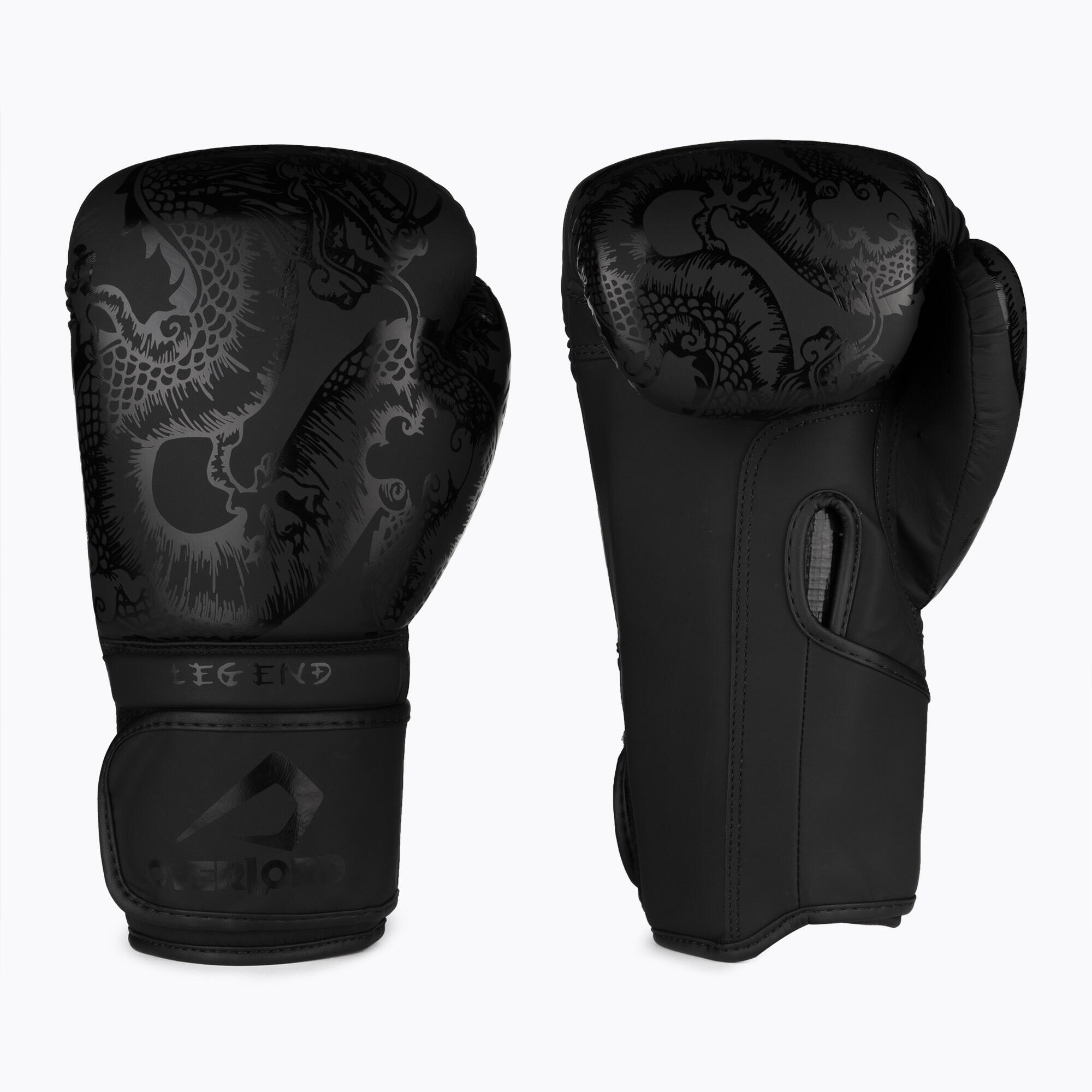 Gants de boxe en cuir synthétique Overlord Legend 3/5