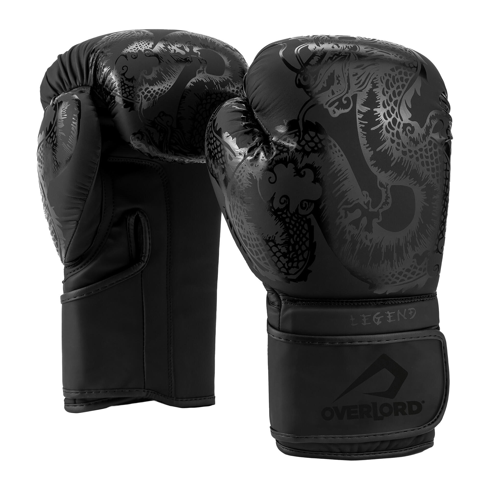 Gants de boxe en cuir synthétique Overlord Legend 1/5