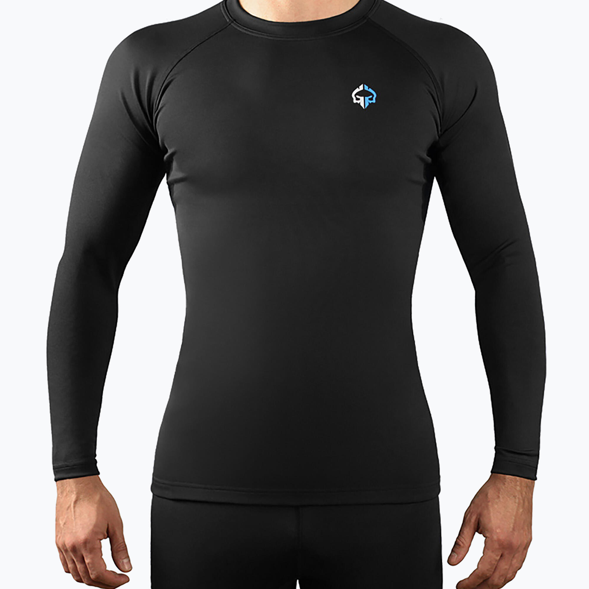 Rashguard do treningu Ground Game Essential Czarny Długi Rękaw 4/4
