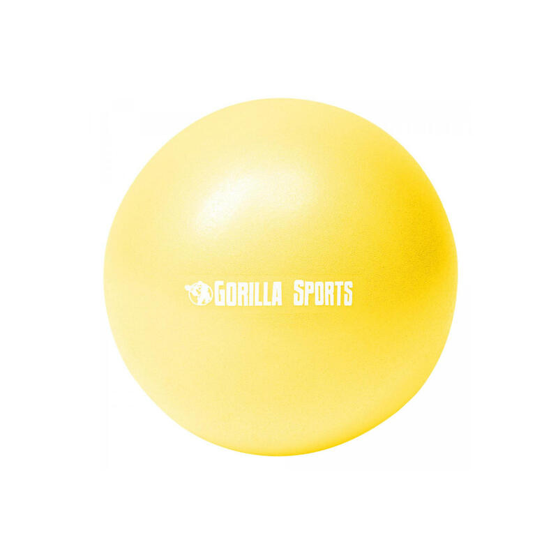 Mini piłka do Pilatesu Gorilla Sports 18 cm żółta