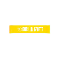 Banda Resistencia Fitness Gorilla Sports  Amarillo 0,6 mm