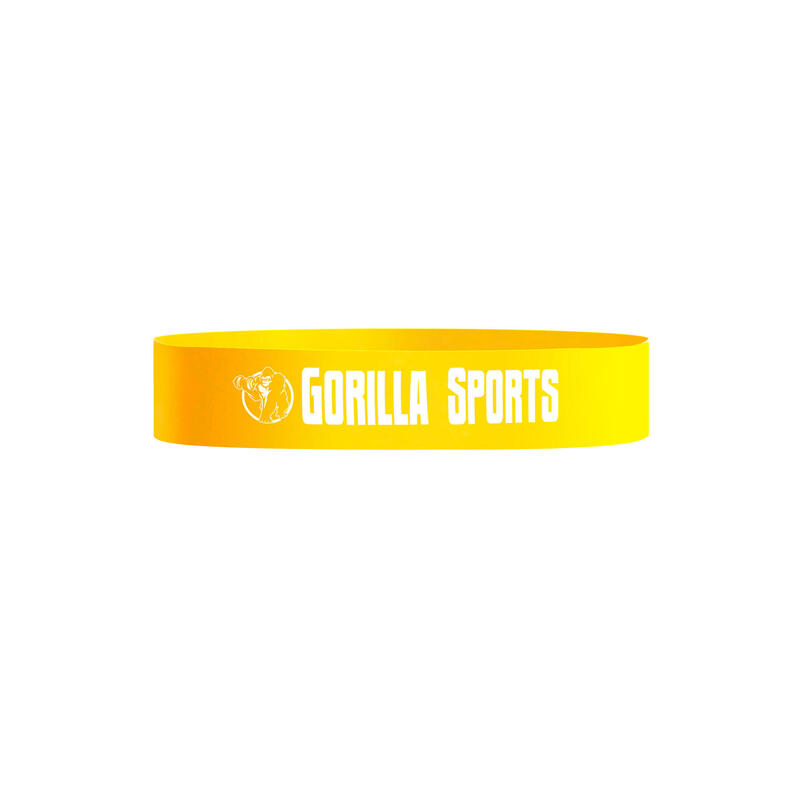 Guma oporowa krótka, żółta Gorilla Sports