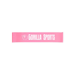 Banda Resistencia Fitness Gorilla Sports Rosa 0,4 mm