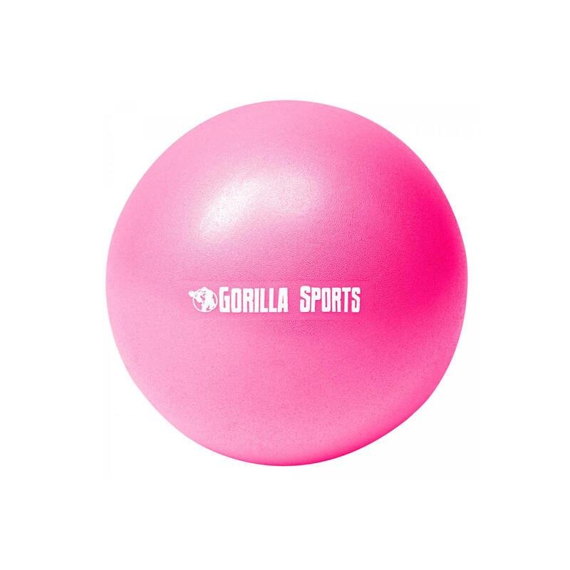 Mini piłka do Pilatesu Gorilla Sports różowa 18 cm