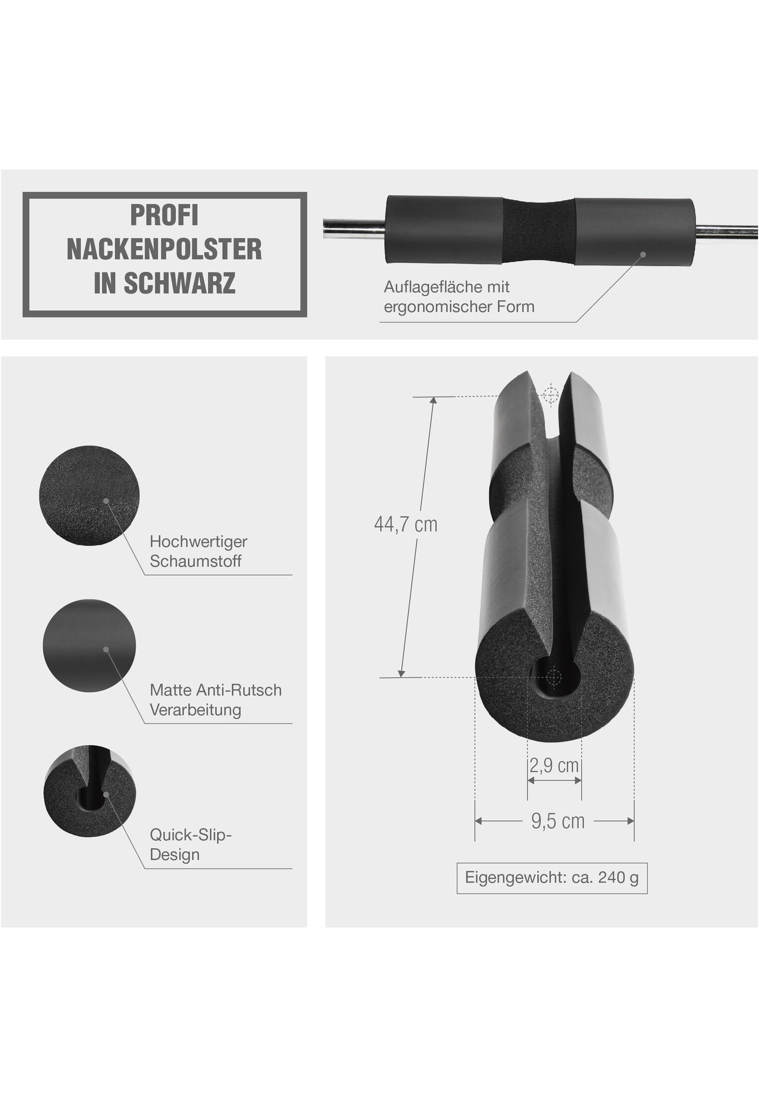 Bar Pad - Barbell Pad - Anti-slip - Hip Thrust Pad 2/6