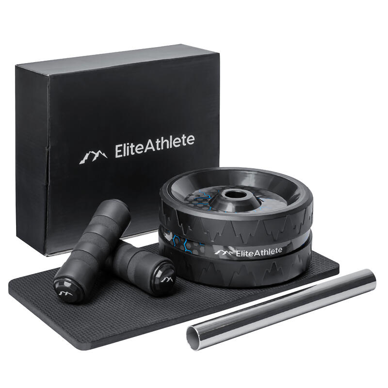 EliteAthlete® Buiktrainer - Roulette Abdominaux - AB Wheel - Rouleau Abdo