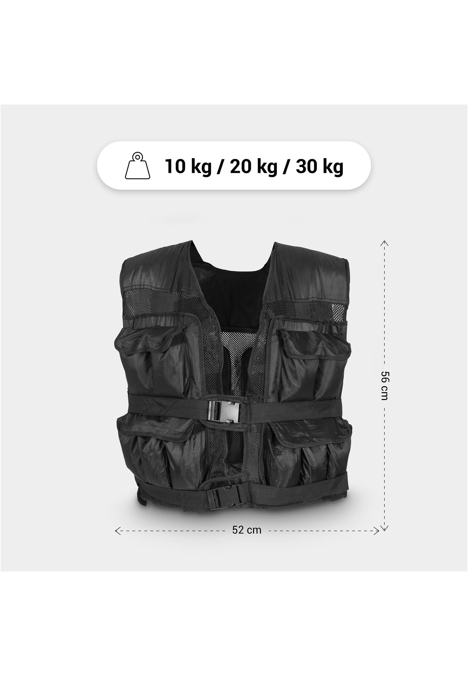 Gilet lesté musculation 5kg noir TUNTURI | Decathlon