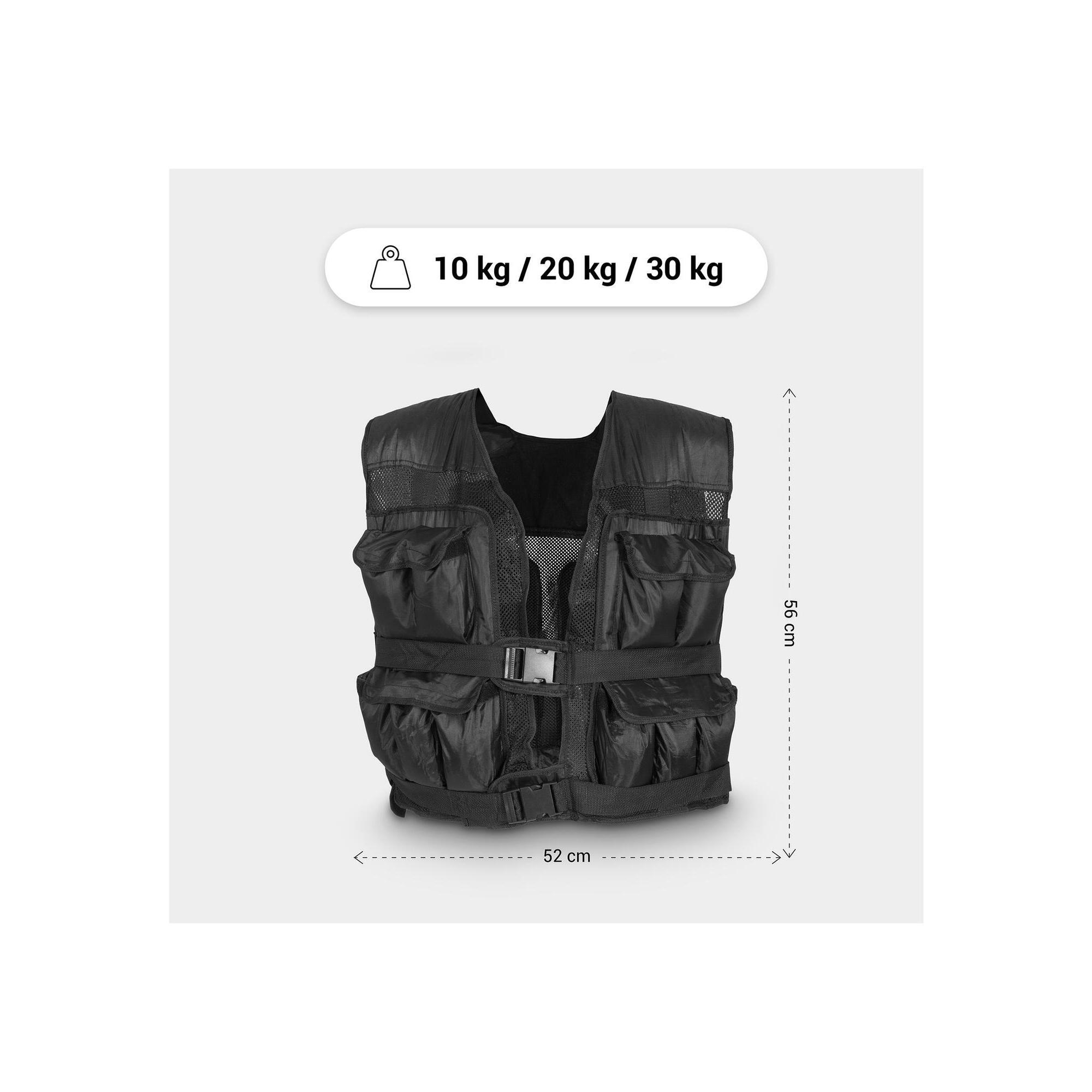 Gilet Lesté Réglable HAPBEAR - 1,8 à 4,5 Kg - Pour Running, Muscu, Entraînement à La Maison - 11