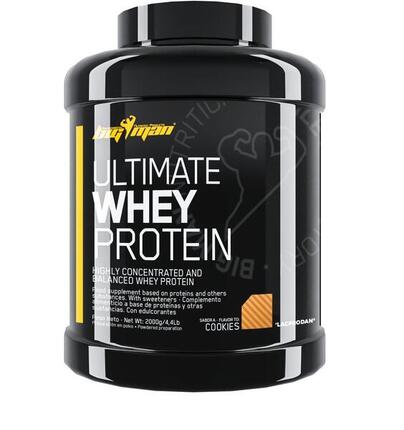BigMan - Ultimate Whey Protein 2 kg - Proteina de suero de leche - Sabor: Cooki