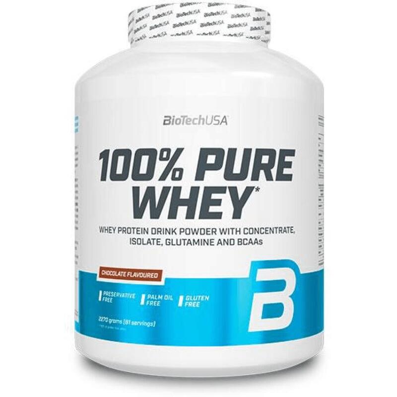 100% Pure Whey Protein 2270g Chocolate - Biotech Portugal Exclusivo Online                      3 cores disponíveis
 63,90€  Preço por quantidade 28,15€kg BIOTECHUSA 100% Pure Whey Protein 2270g Chocolate - Biotech PortugalVendido e expedido por: FitnessZone  (2)    