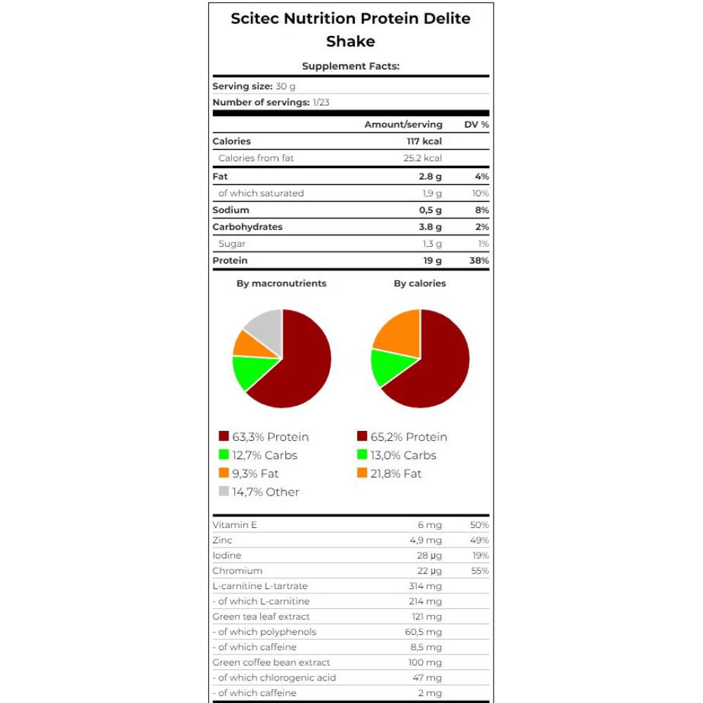 Protein Delite Shake - 700 g Vaniglia con Frutti di Bosco Scitec Nutrition 2/4