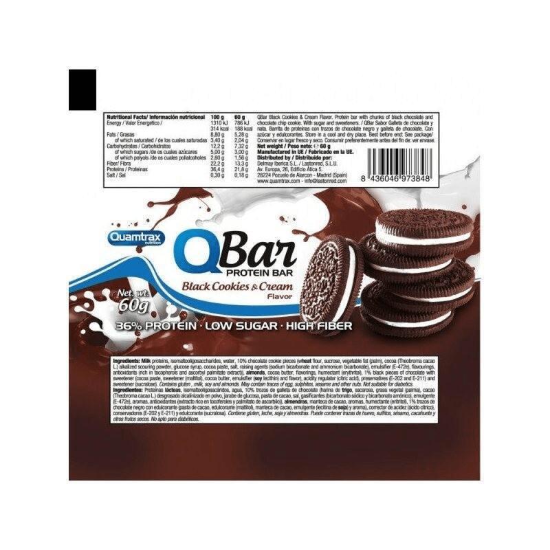 Barrita proteica Zero Qbar 60 Gr 1 Ud Plátano - Quamtrax