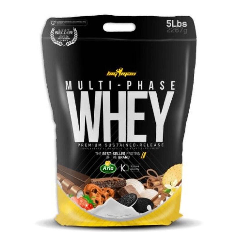 Proteina Multiphase Whey 2,27 Kg Chocolate Blanco - Bigman