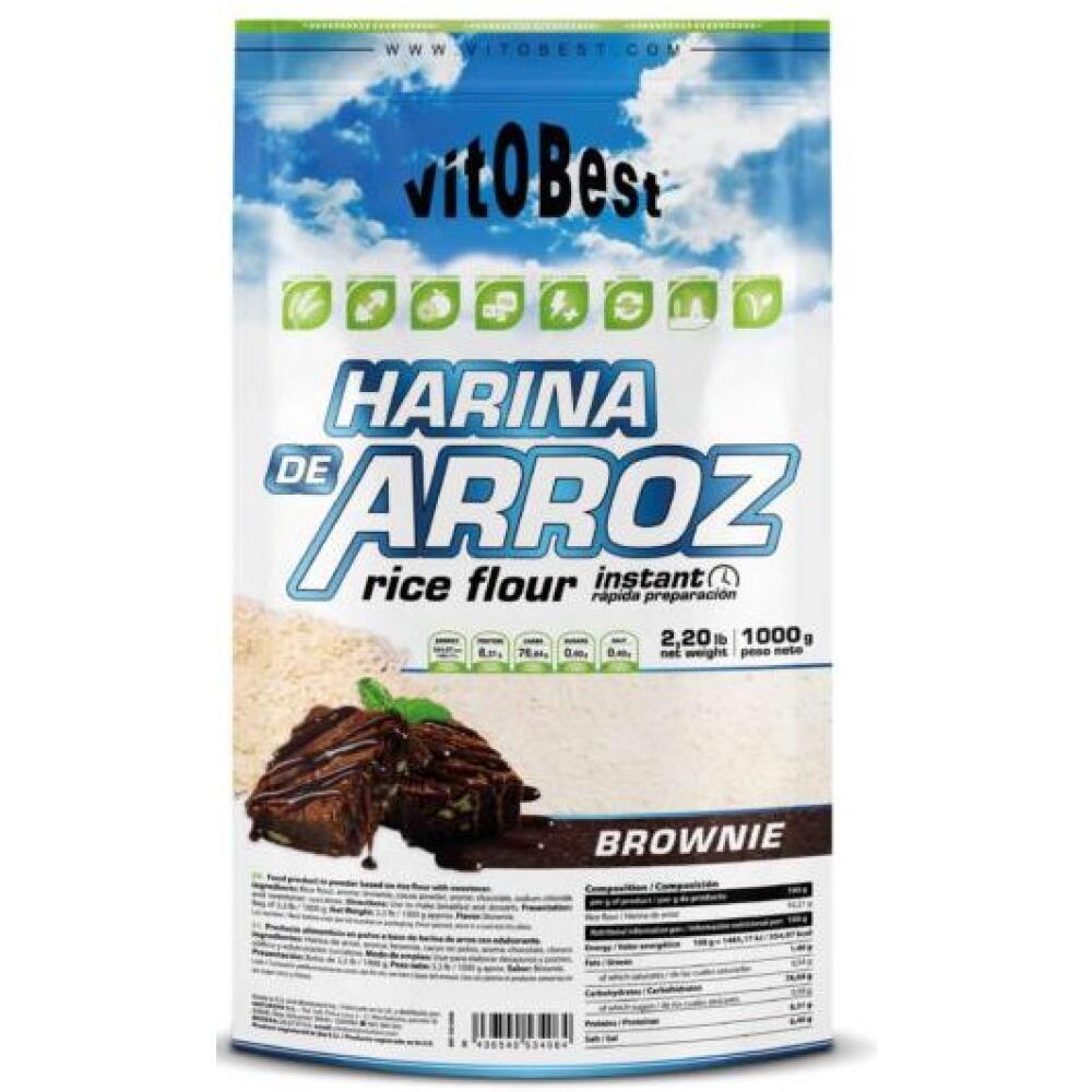 VITOBEST Farina di riso - 1 Kg Brownie VitoBest