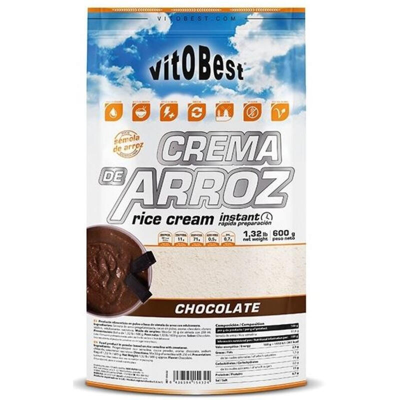 Harina Crema de arroz 600 Gr Vainilla - Vitobest