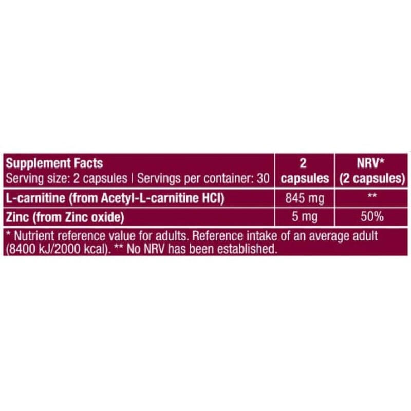 L-Carnitina Alc 60 Caps  - Biotech USA