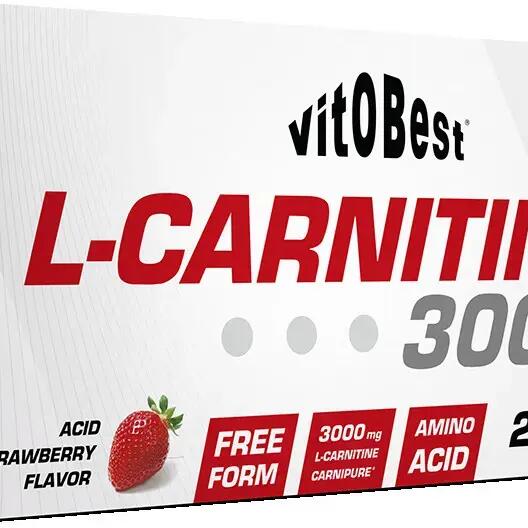 L-Carnitine 3000 - 20 Strawberry Vials VitoBest