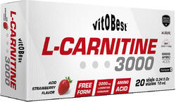 L-Carnitine 3000 - 20 flas Fraise de VitoBest