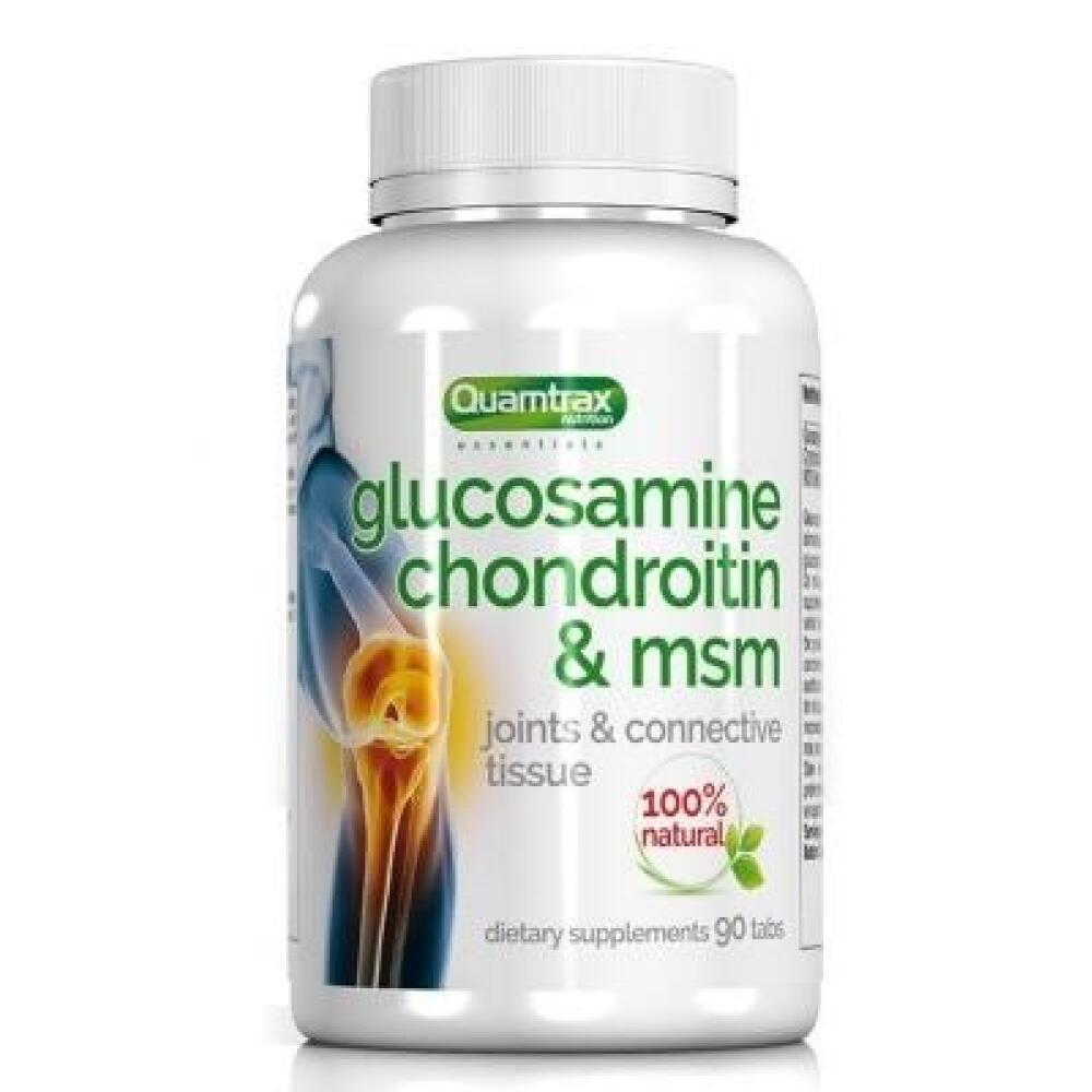 Saúde das articulações Glucosamina Condroitina & MSM 90 Tab - Quamtrax