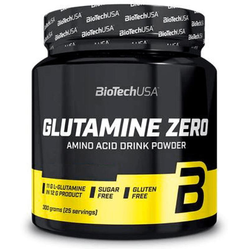 Glutamina Glutamine Zero 300 Gr Limón - Biotech USA