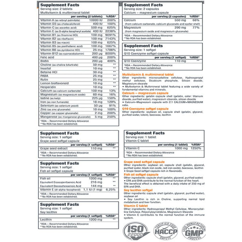 Pacote Diário de Vitaminas 30 Pacotes - Biotech Portugal 2/2
