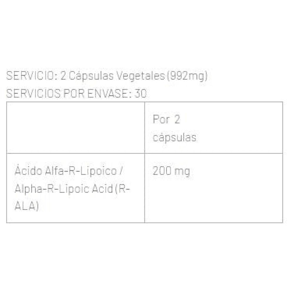 Antioxidante R-ALA 60 Caps  - Bigman 2/2