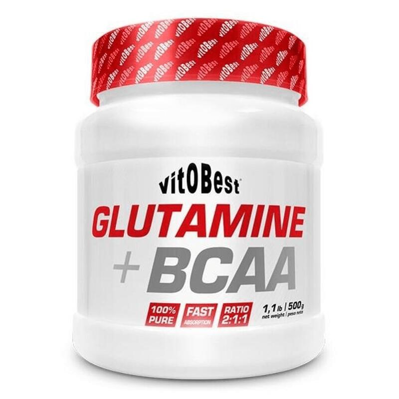 Aminoacidos Glutamine + Bcaa 500 Gr Cola Zero - Vitobest