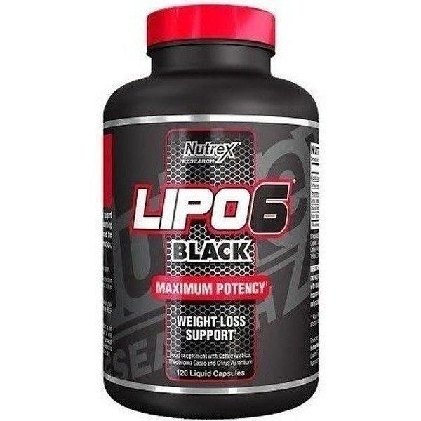 Lipo 6 Black - 120 drageias - Nutrex