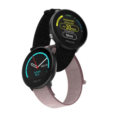 Unite Hook & Loop Unisex Fitness Watch - Black - Decathlon