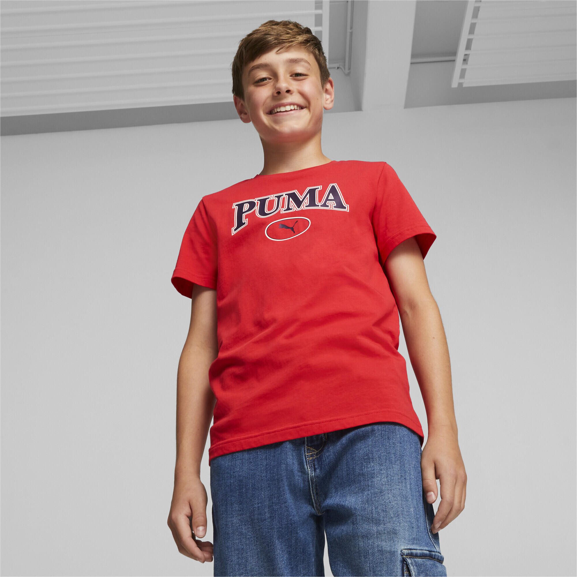 T-Shirt PUMA SQUAD Crianças e adolescentes PUMA For All Time Vermelho 2/5