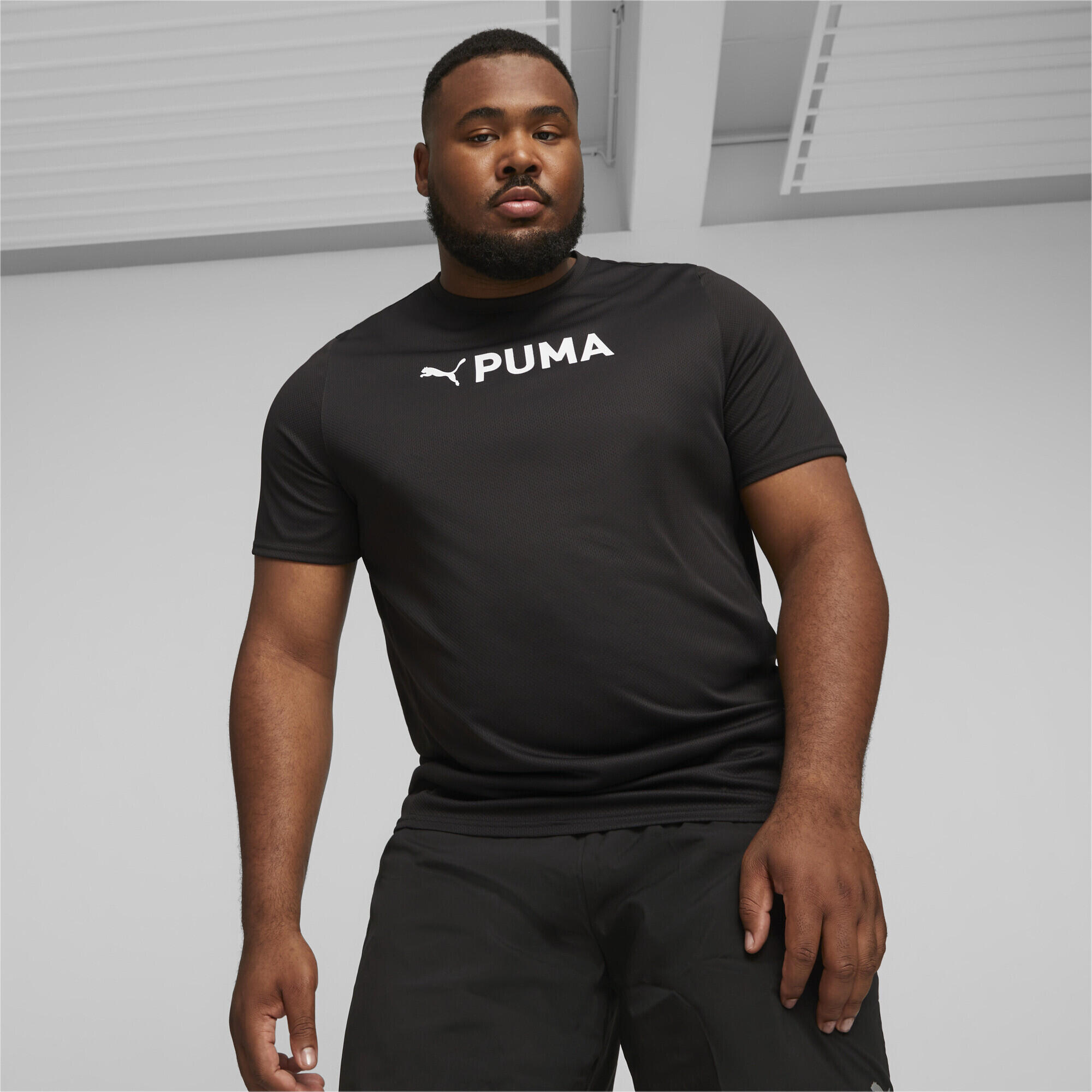 Koszulka z krótkim rękawem Męska Puma Fit Ultrabreath Czarny 2/5
