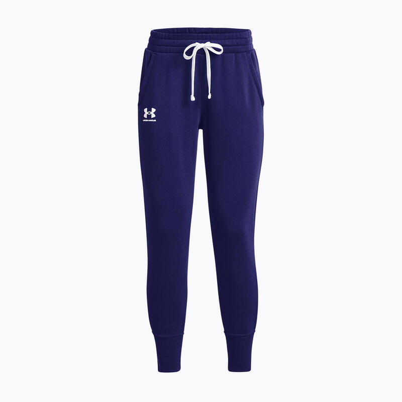 Pantalones de fitness para mujeres bajo armadura rival fllece joggers