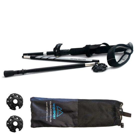 Alu Nordic Walking Stöcke Wanderstöcke Trekkingstöcke Faltbar 115 127cm