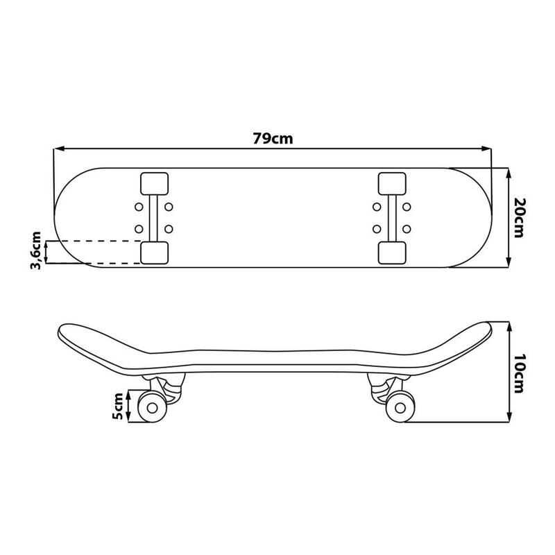 Hout Skateboard 31" voor kinderen - Frozen II