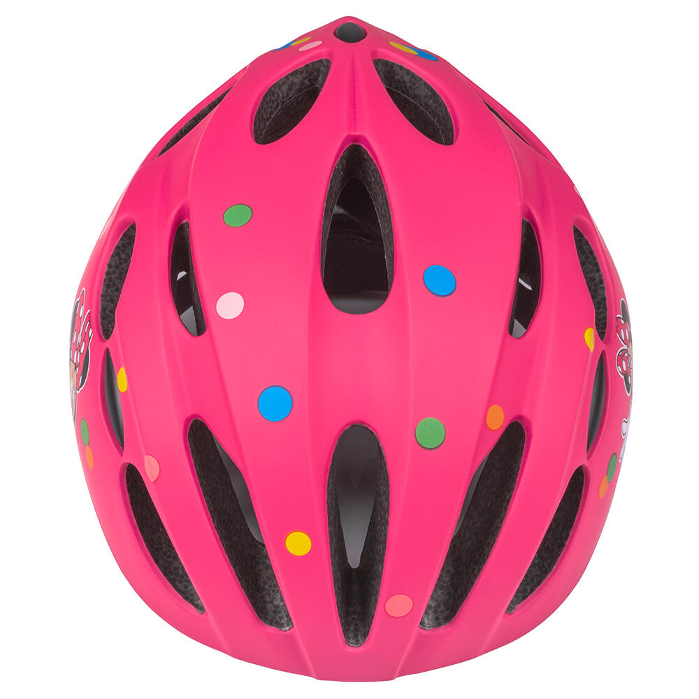 Meisjesfietshelm In-Mold Minnie, roze, maat M 4/4