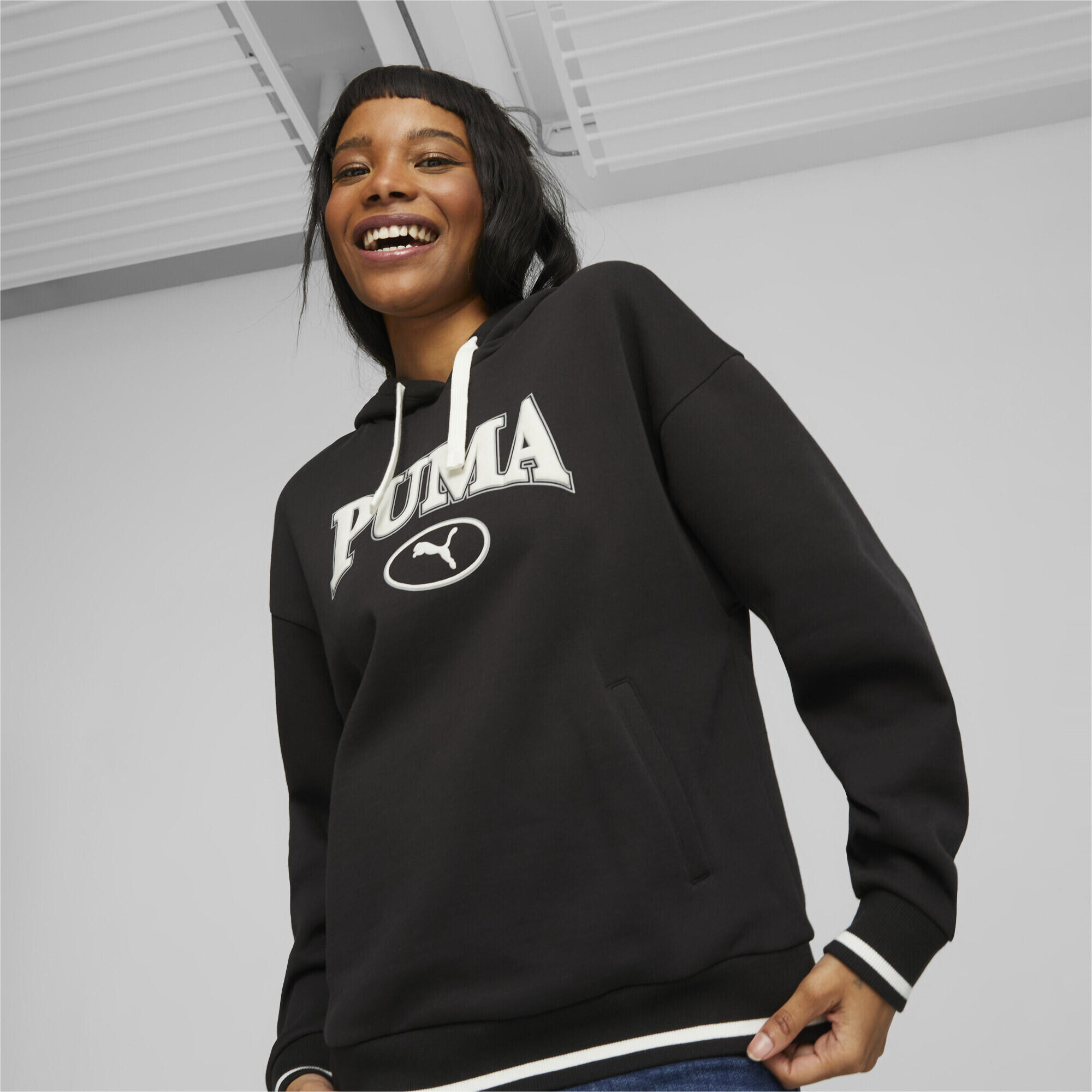 Hoodie PUMA SQUAD Femme PUMA Black 2/6