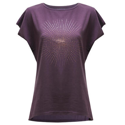 Yoga T-Shirt Batwing Yoga Damen Bordeaux Stretchig YOGISTAR