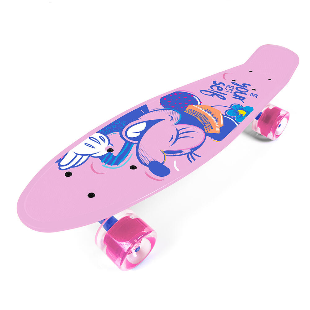 Seven - Pennyboard Pour Enfants - Minnie - Skateboard Complet - Bleu|rose - 55-56 Cm - Decathlon