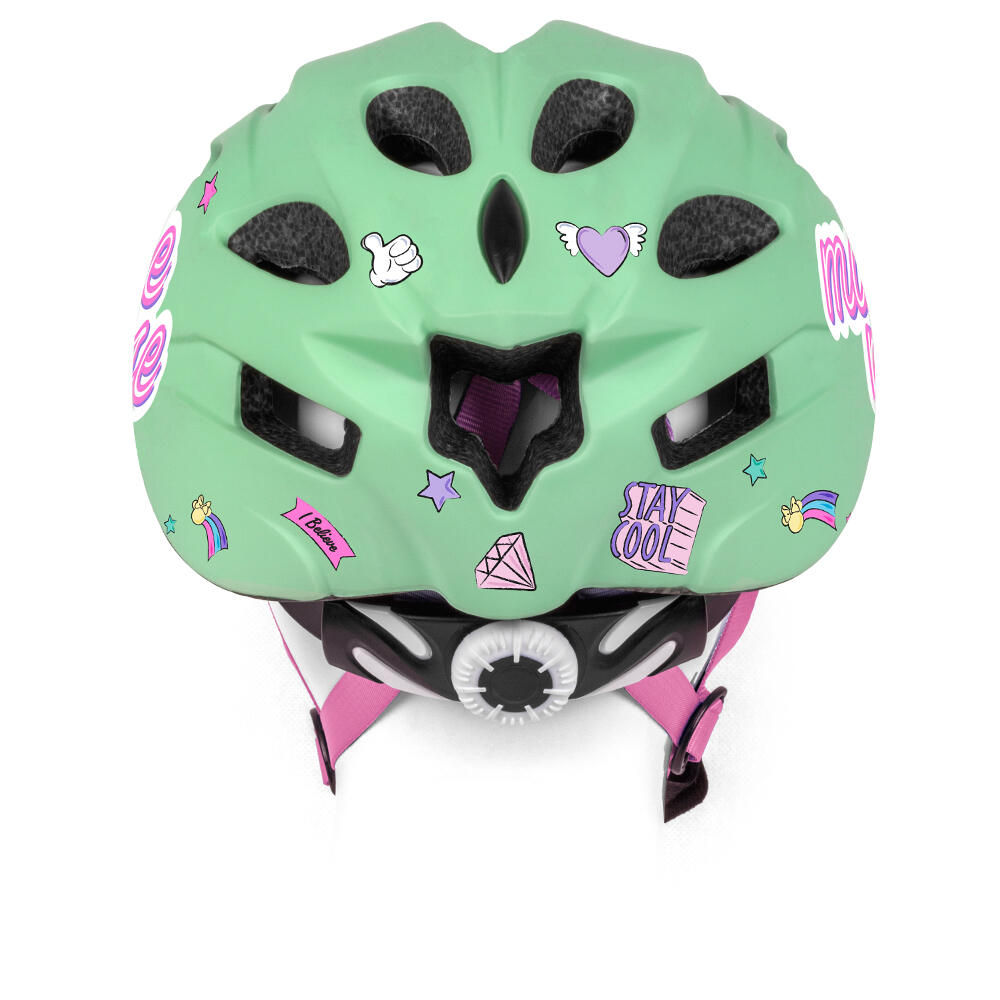 Casque de vélo pour fille Minnie In-Mold, menthe, taille M 4/5